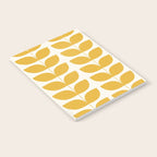 Danish Pattern Yellow Mid Century Modern Notebook Gallery Image 2