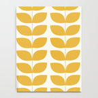 Danish Pattern Yellow Mid Century Modern Notebook Gallery Image 4