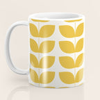 Danish Pattern Yellow Mid Century Modern Coffee Mug Gallery Image 3