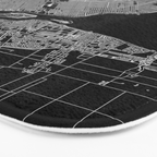 Detroit Black Map Bath Mat Gallery Image 3