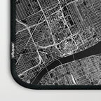 Detroit Black Map Laptop Sleeve Gallery Image 3