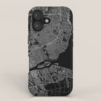 Detroit Black Map iPhone Case Gallery Image 1