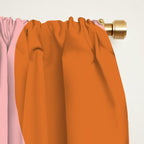 Retro Liquid Swirl Abstract Square Pink Orange Cream Window Curtain Gallery Image 2