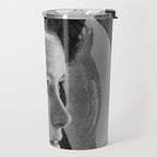 NASA Astronaut, Anna Fisher, black and white photograph Travel Mug Gallery Image 2