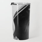 NASA Astronaut, Anna Fisher, black and white photograph Travel Mug Gallery Image 3