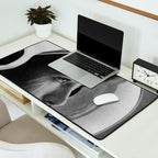 NASA Astronaut, Anna Fisher, black and white photograph Desk Mat Gallery Image 2