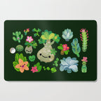 Baby succulent 4 - dark Cutting Board Gallery Image 1