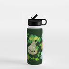 Baby succulent 4 - dark Water Bottle Gallery Image 1