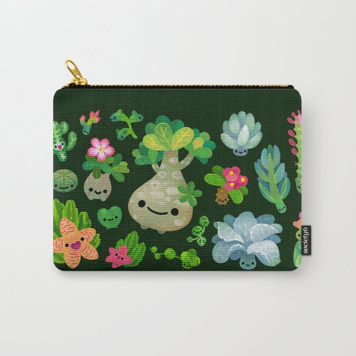 Baby succulent 4 - dark Carry All Pouch Gallery Image 1