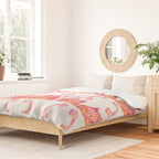 Vintage Rotary Phone - Peach Palette Duvet Cover Gallery Image 2