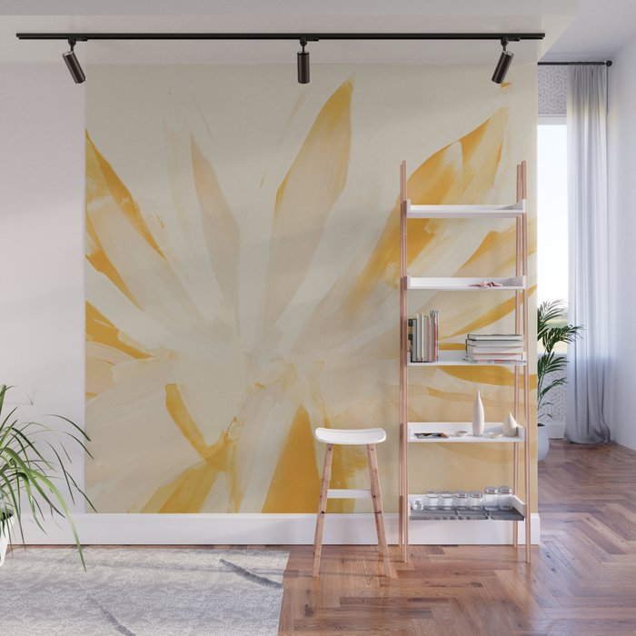 Sun Blooming Flower Wall Mural Gallery Image 1