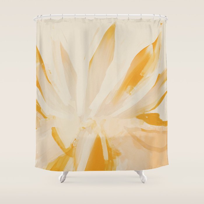 Sun Blooming Flower Shower Curtain Gallery Image 1