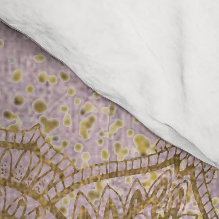 Boho sparkling mandala - rose gold Comforter Gallery Image 4