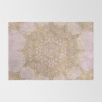 Boho sparkling mandala - rose gold Rug Gallery Image 2