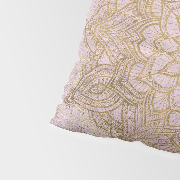 Boho sparkling mandala - rose gold Pillow Sham Gallery Image 4
