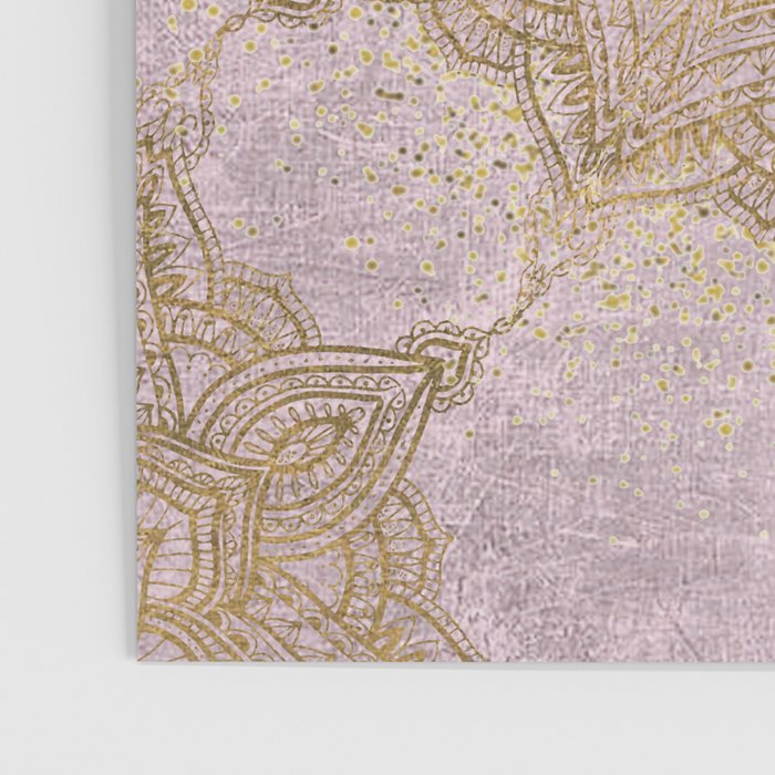 Boho sparkling mandala - rose gold Poster Gallery Image 3