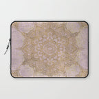 Boho sparkling mandala - rose gold Laptop Sleeve Gallery Image 1