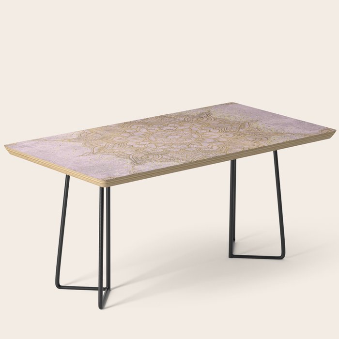 Boho sparkling mandala - rose gold Coffee Table Gallery Image 1