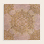 Boho sparkling mandala - rose gold Wood Wall Art Gallery Image 1
