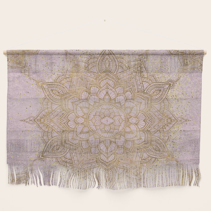 Boho sparkling mandala - rose gold Wall Hanging Gallery Image 1