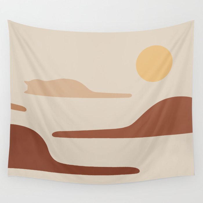 Cat Landscape 27 Wall Tapestry Gallery Image 1