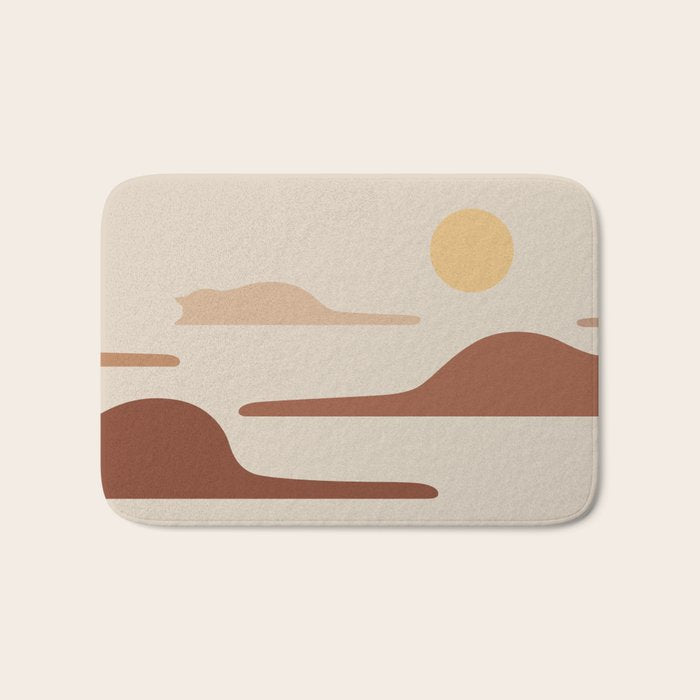 Cat Landscape 27 Bath Mat Gallery Image 1