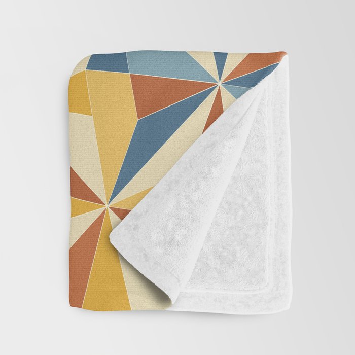 Kaleidoscope Tile Pattern IV Bright Vibrant Summer Throw Blanket Gallery Image 3