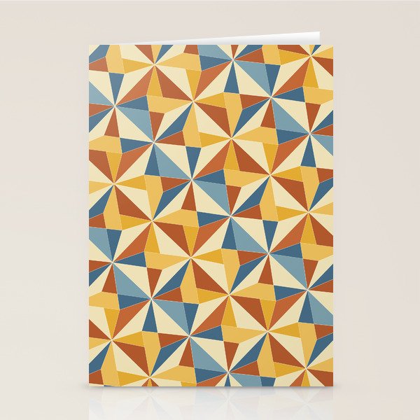 Kaleidoscope Tile Pattern IV Bright Vibrant Summer Stationery Card Gallery Image 2