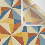 Kaleidoscope Tile Pattern IV Bright Vibrant Summer Wall Tapestry Gallery Image 3