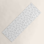 SHARK TEETH PATTERN-white Yoga Mat Gallery Image 1