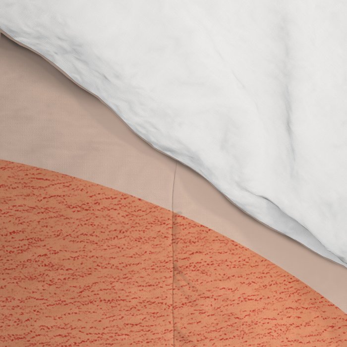 Sunset Geometric Pink Midcentury style Comforter Gallery Image 4