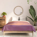 Sunset Geometric Pink Midcentury style Comforter Gallery Image 3