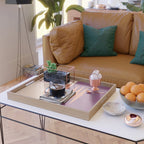 Sunset Geometric Pink Midcentury style Serving Tray Gallery Image 2