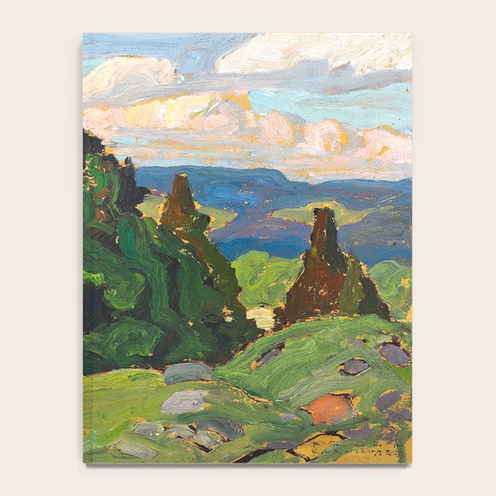 Canadian Landscape Franklin Carmichael Art Nouveau Post-Impressionism Notebook Gallery Image 4