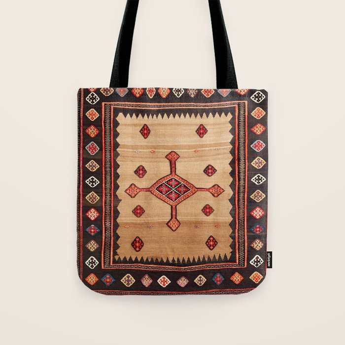 Varamin Ru Khorsi North Persian Table Cover Print Tote Bag Gallery Image 1
