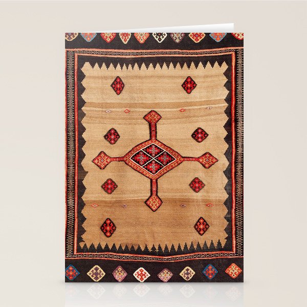 Varamin Ru Khorsi North Persian Table Cover Print Stationery Card Gallery Image 1