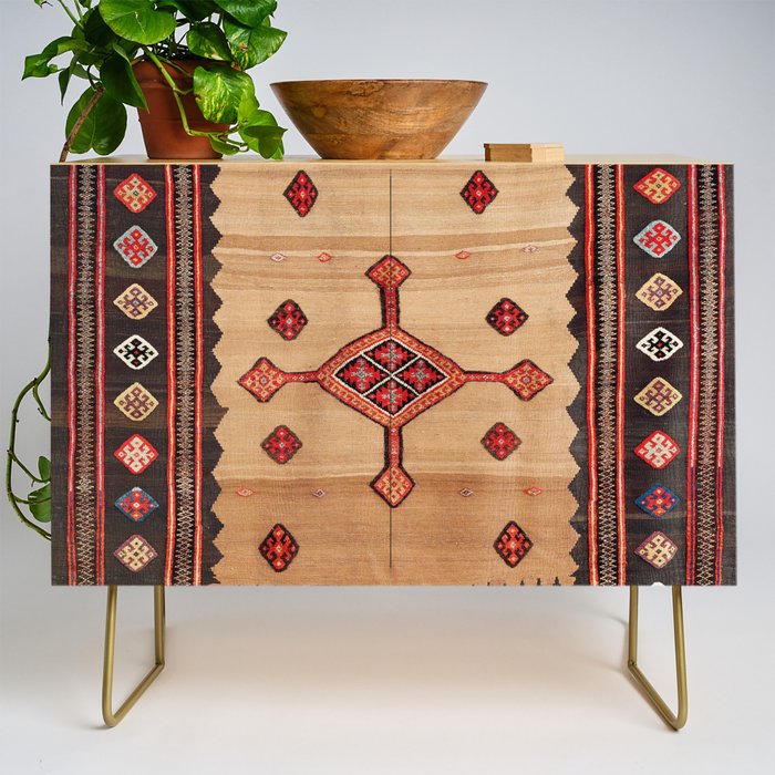 Varamin Ru Khorsi North Persian Table Cover Print Credenza Gallery Image 1
