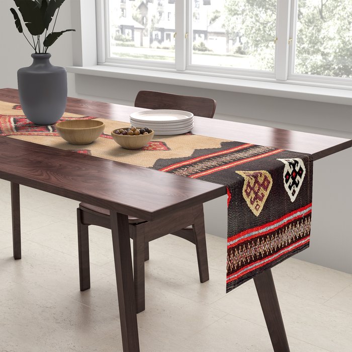Varamin Ru Khorsi North Persian Table Cover Print Table Runner Gallery Image 2