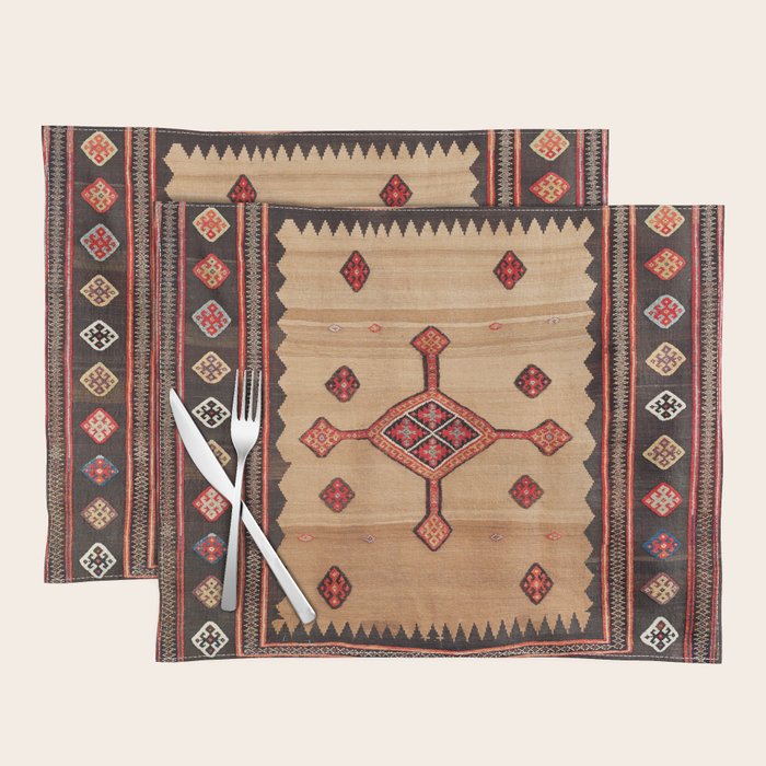 Varamin Ru Khorsi North Persian Table Cover Print Placemat Gallery Image 1