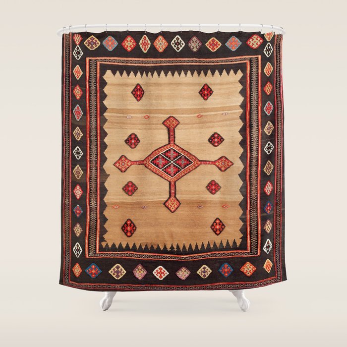 Varamin Ru Khorsi North Persian Table Cover Print Shower Curtain Gallery Image 1
