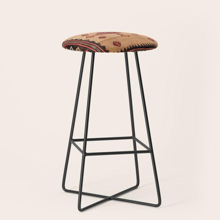Varamin Ru Khorsi North Persian Table Cover Print Stool Gallery Image 1