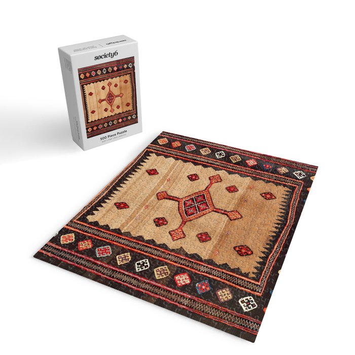 Varamin Ru Khorsi North Persian Table Cover Print Jigsaw Puzzle Gallery Image 2