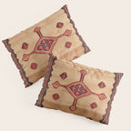 Varamin Ru Khorsi North Persian Table Cover Print Pillow Sham Gallery Image 3