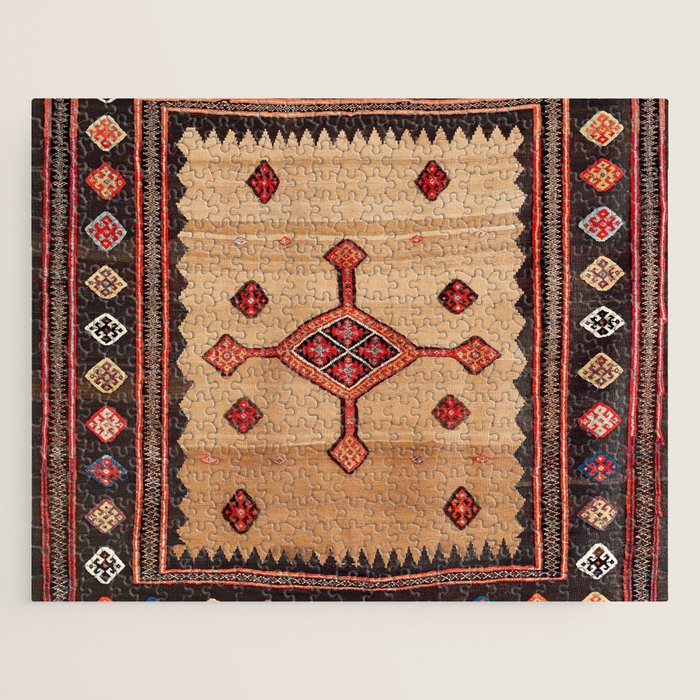 Varamin Ru Khorsi North Persian Table Cover Print Jigsaw Puzzle Gallery Image 1