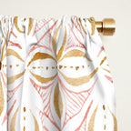 Rose Gold Watercolor Tile Window Curtain Gallery Image 2