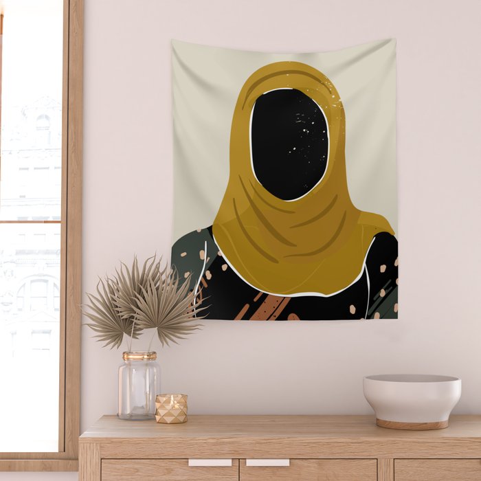 Black Hair No. 13 Wall Tapestry Gallery Image 2