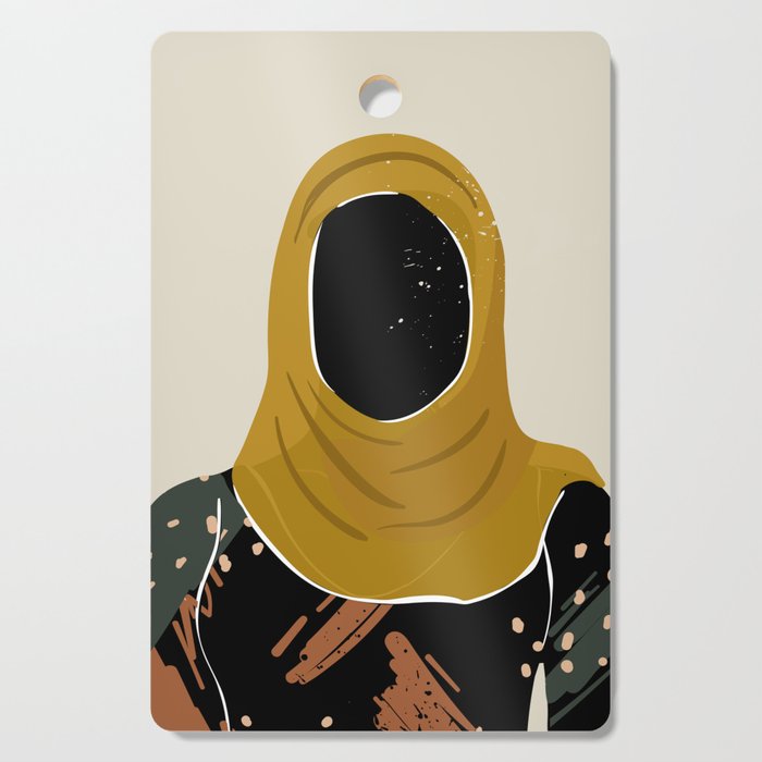 Black Hair No. 13 Cutting Board Gallery Image 1