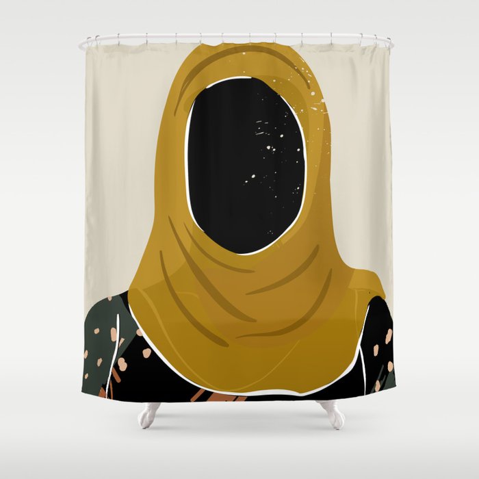 Black Hair No. 13 Shower Curtain Gallery Image 1
