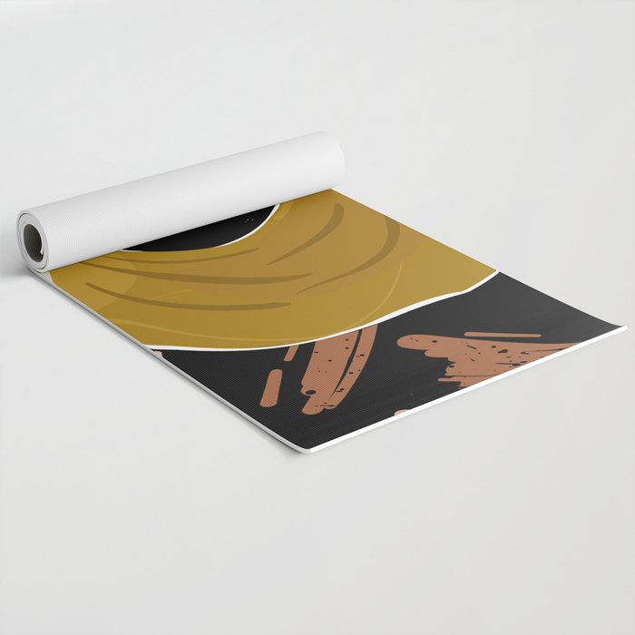 Black Hair No. 13 Yoga Mat Gallery Image 2