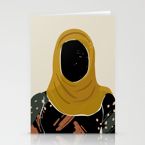 Black Hair No. 13 Stationery Card Gallery Image 1
